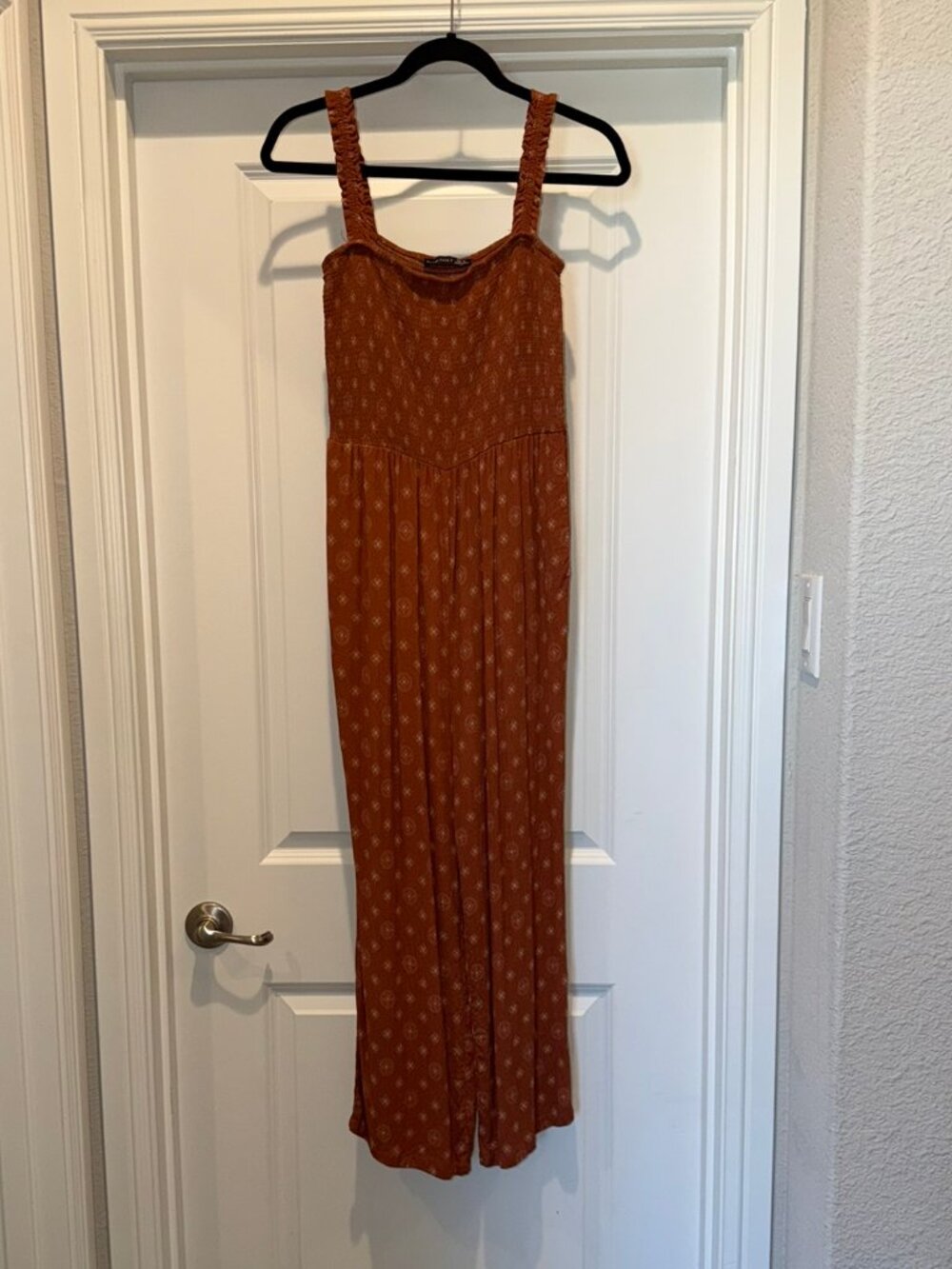 Black Tape Rust Jumper with Elastic Top - Size M